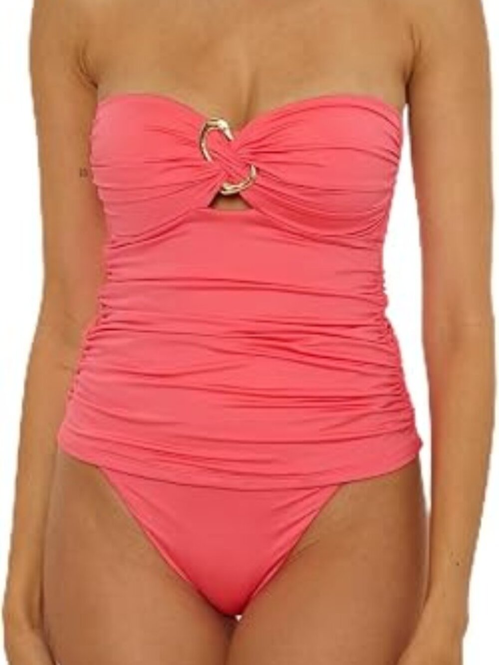 TRINA TURK MONACO SOLID TANKINI TOP IN SIZE 6